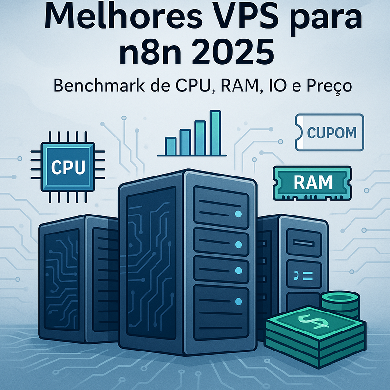 Top 7 Melhores VPS para n8n em 2026: Benchmark de CPU, RAM, IO e Preço