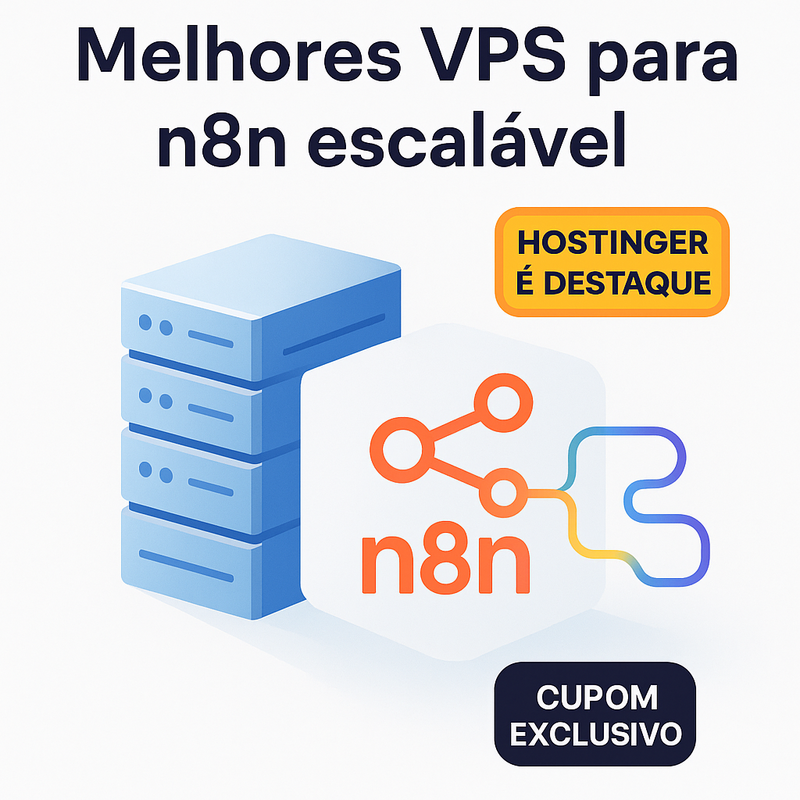 Melhores VPS para n8n escalável: Hostinger é destaque e tem cupom