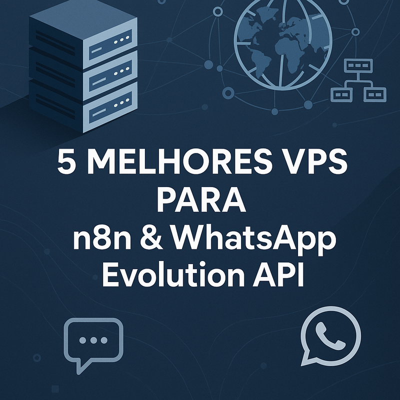 5 melhores VPS para n8n e WhatsApp Evolution API: throughput, IP e regiões