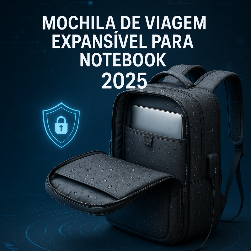 Mochila de viagem expansível: a melhor escolha para levar notebook em 2026