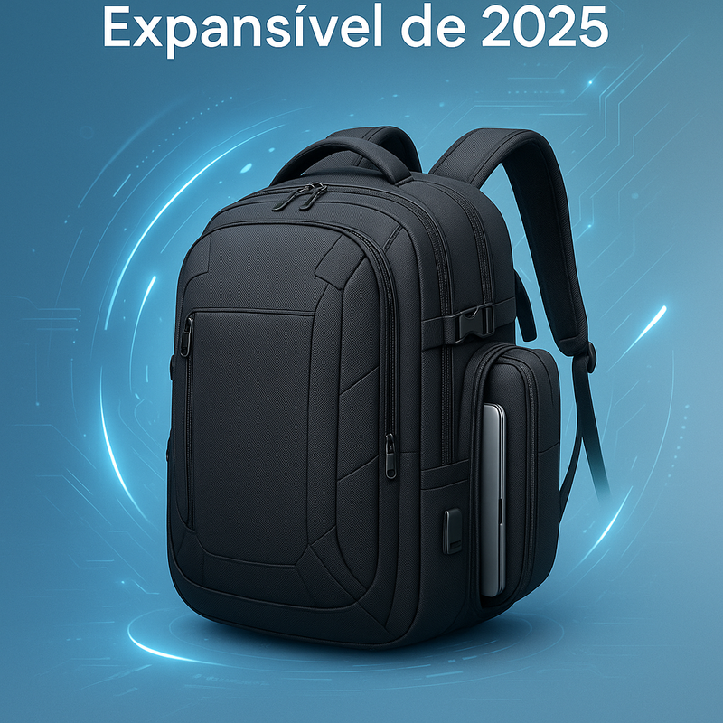 Mochila de viagem expansível ideal para notebook em 2026