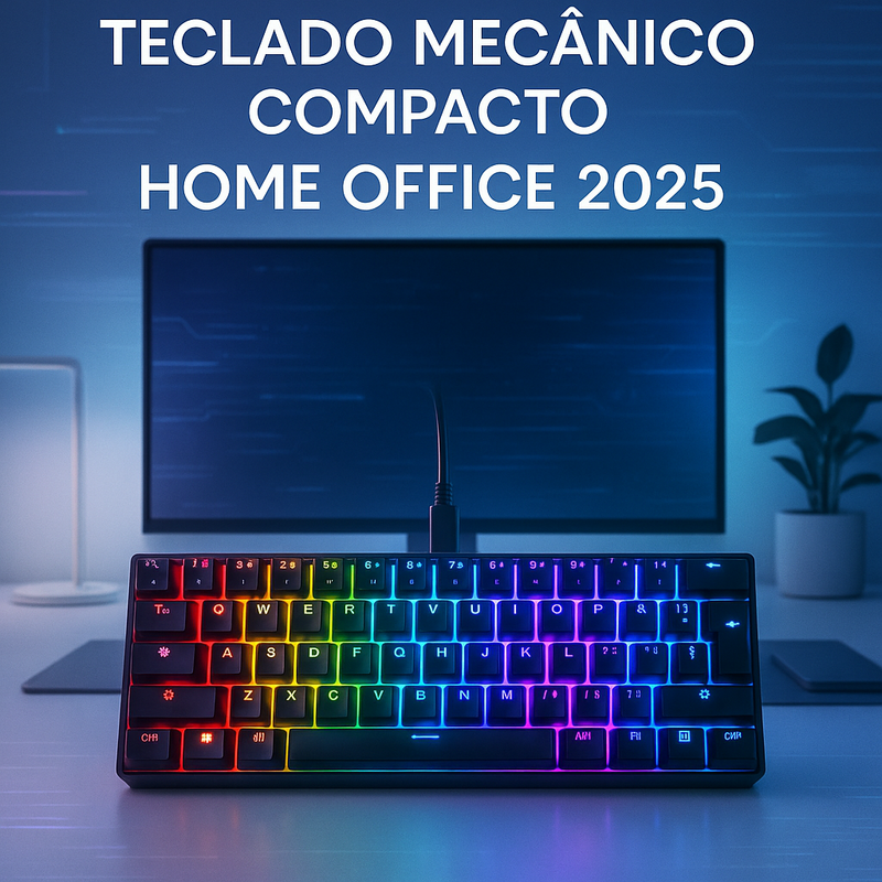 Teclado Mecânico Compacto com Melhor Custo-Benefício para Home Office 2026