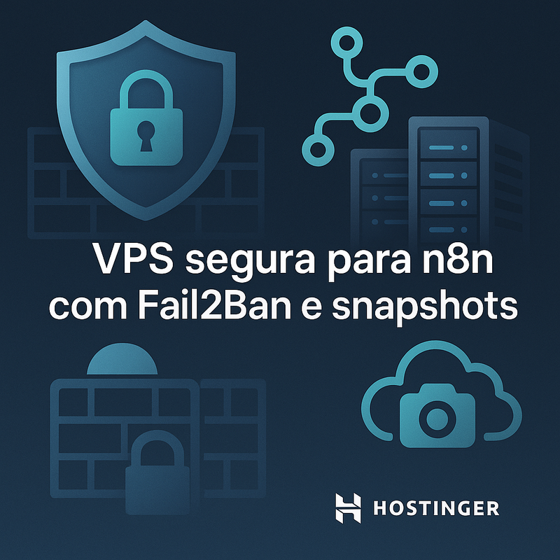 VPS segura para n8n: hardening, fail2ban, atualizações e snapshots