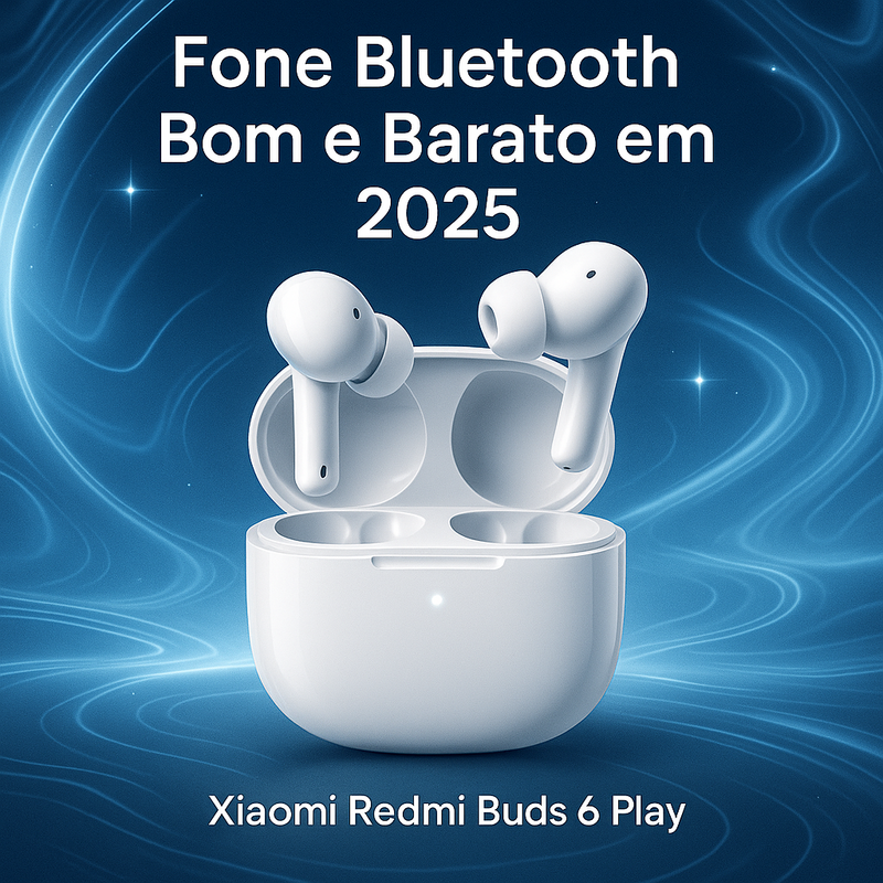 Xiaomi Redmi Buds 6 Play: Fone Bluetooth Bom e Barato para o Dia a Dia em 2026