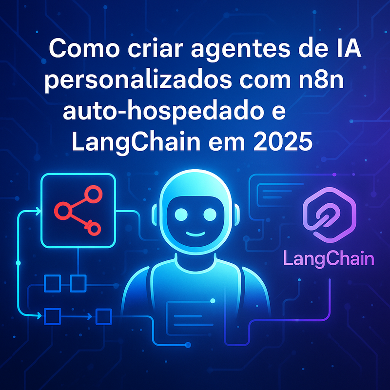Como criar agentes de IA personalizados com n8n auto-hospedado e LangChain em 2026