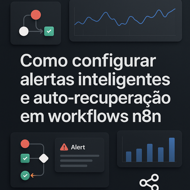 Como configurar alertas inteligentes e auto-recuperação em workflows n8n