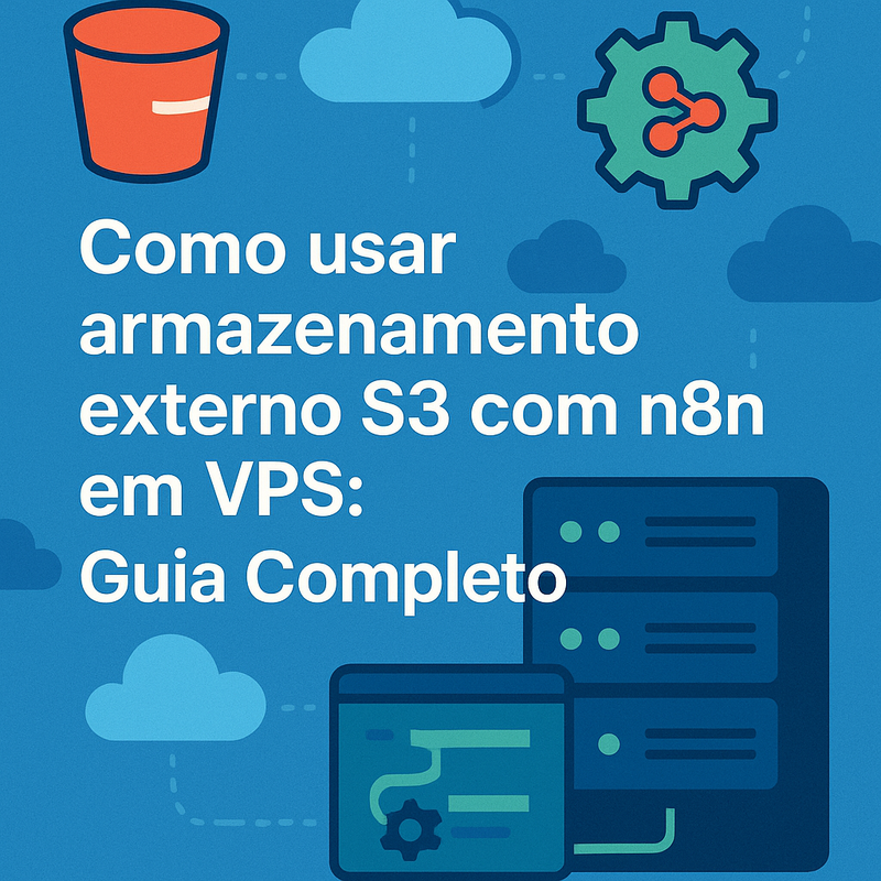 Como usar armazenamento externo S3 com n8n em VPS: Guia Completo
