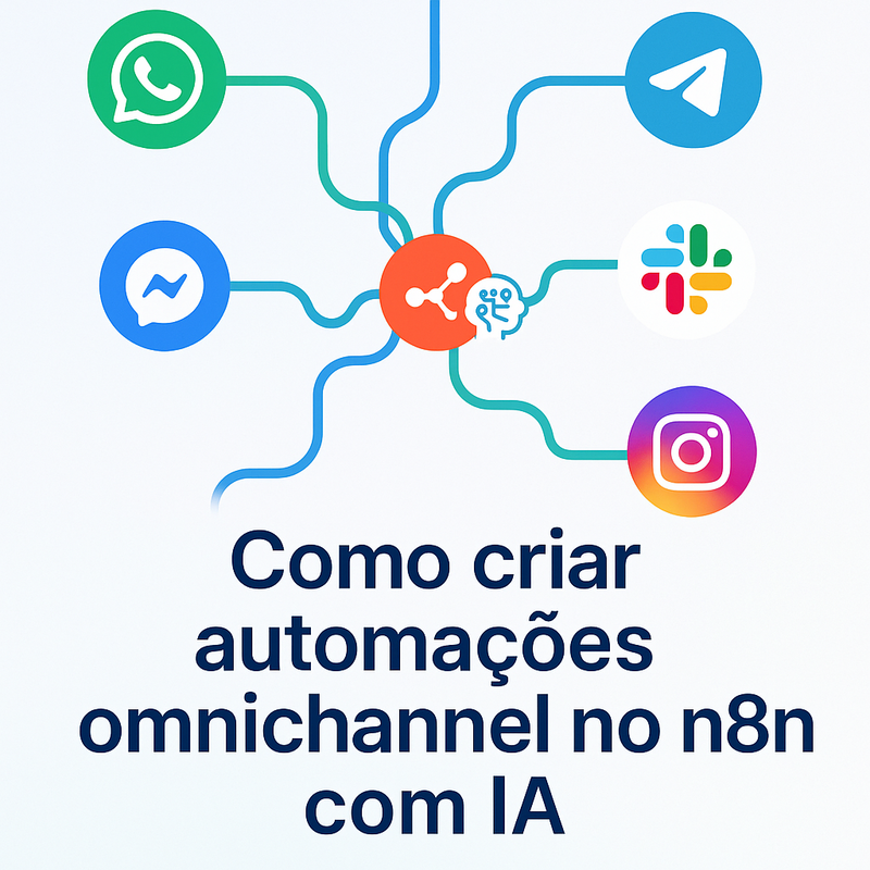 Como criar automações omnichannel no n8n com IA para WhatsApp, Telegram, Slack, Instagram e Messenger