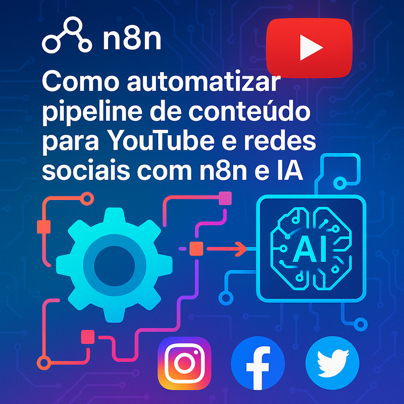 Como automatizar pipeline de conteúdo para YouTube e redes sociais com n8n e IA