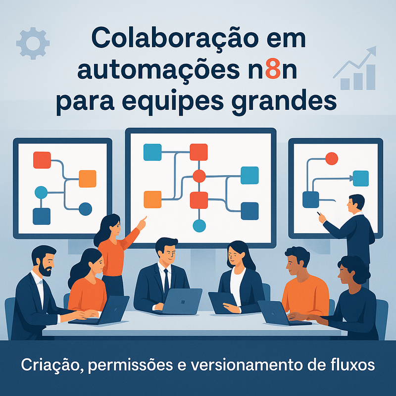 Colaboração em automações n8n para equipes grandes: criação, permissões e versionamento