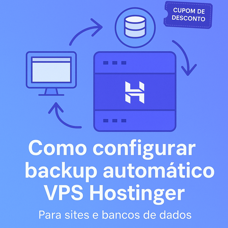 Como configurar backup automático na VPS Hostinger para sites e bancos de dados