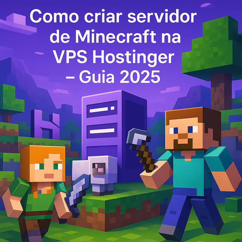 Como criar servidor de Minecraft na VPS Hostinger (guia atualizado 2026)