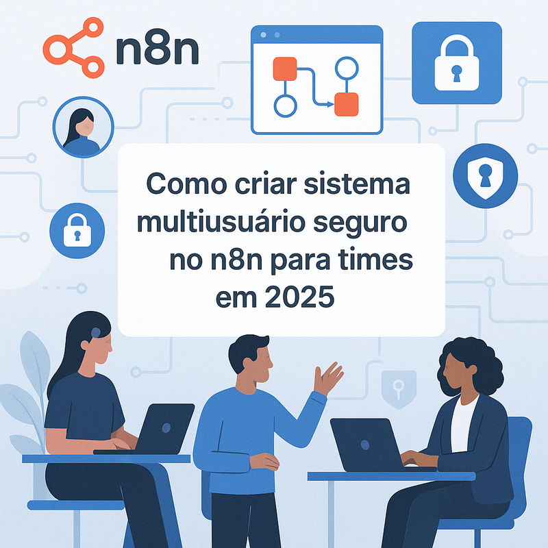 Como criar sistema multiusuário seguro no n8n para times em 2026
