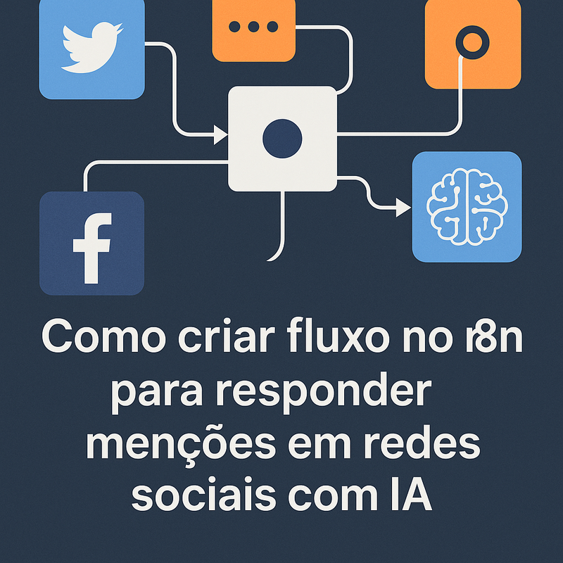 Como criar fluxo no n8n para responder menções em redes sociais com IA