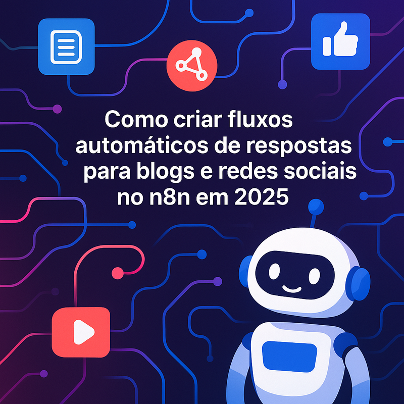 Como criar fluxos automáticos de respostas para blogs e redes sociais no n8n em 2026