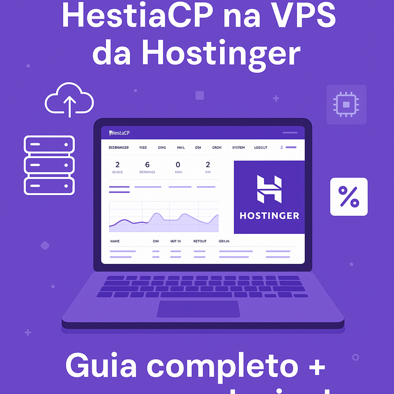 Como instalar HestiaCP na VPS da Hostinger: guia completo e cupom