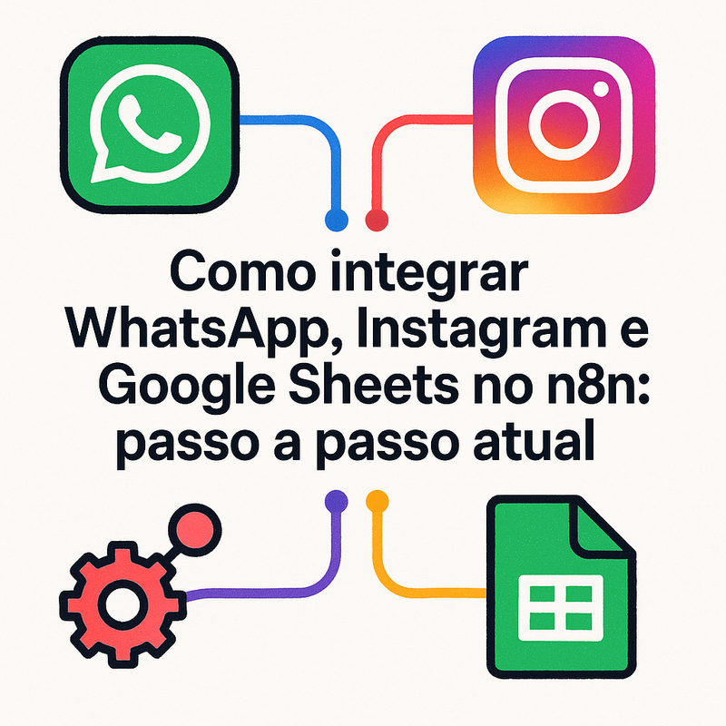 Como integrar WhatsApp, Instagram e Google Sheets no n8n: passo a passo atual