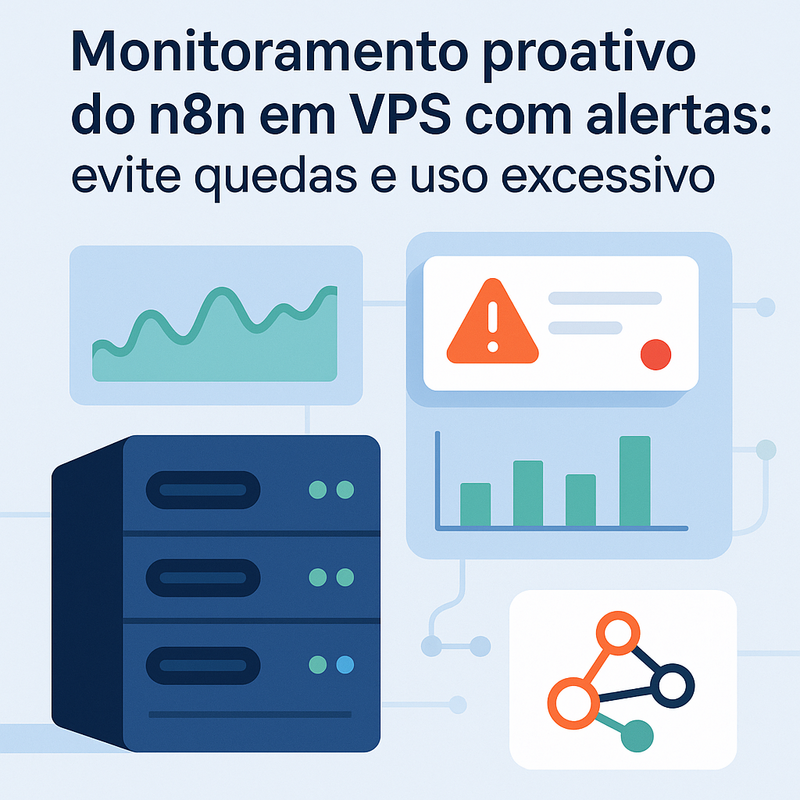 Monitoramento proativo do n8n em VPS com alertas: evite quedas e uso excessivo