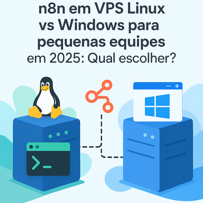n8n em VPS Linux vs Windows para pequenas equipes em 2026: Qual escolher?