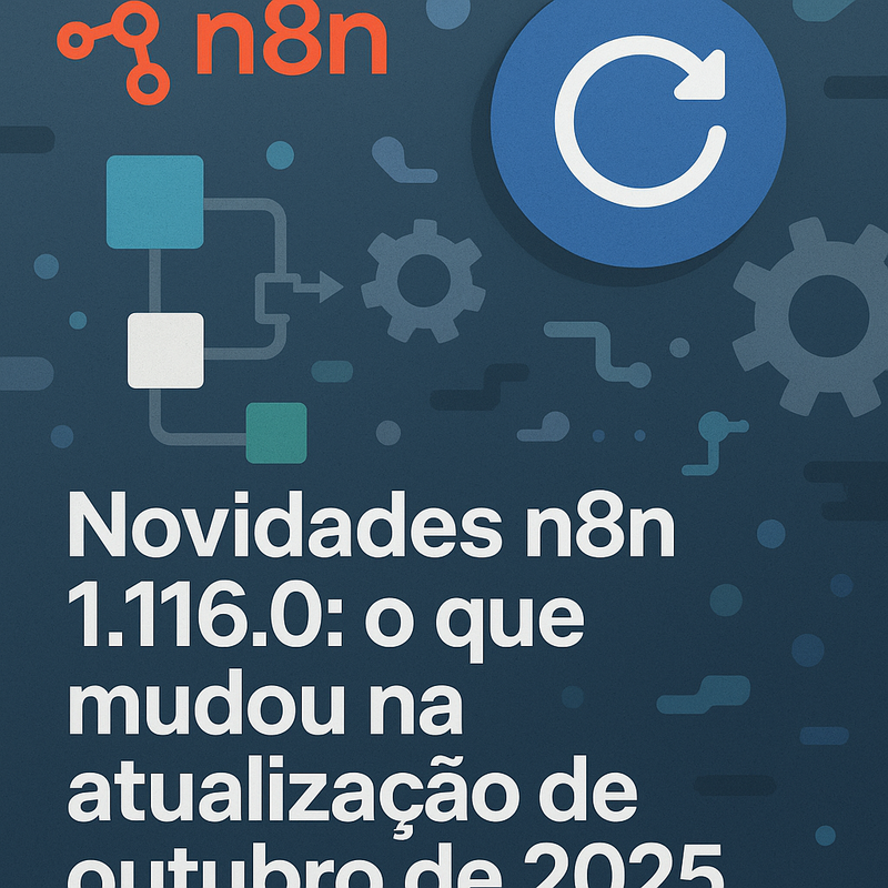 Novidades n8n 1.116.0: o que mudou na atualização de outubro de 2026