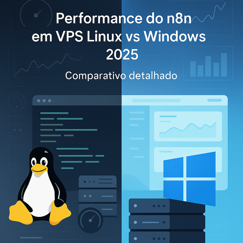 Performance do n8n em VPS Linux vs Windows 2026: Comparativo detalhado
