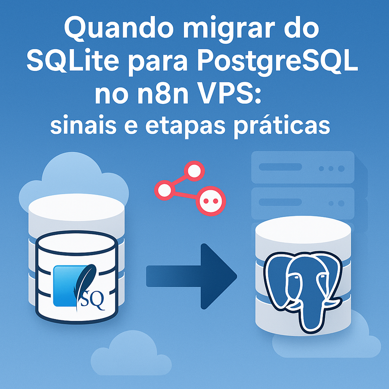 Quando migrar do SQLite para PostgreSQL no n8n VPS: sinais e etapas práticas