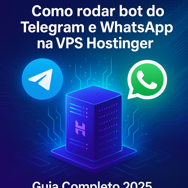 Como rodar bot do Telegram e WhatsApp na VPS Hostinger: guia completo 2026