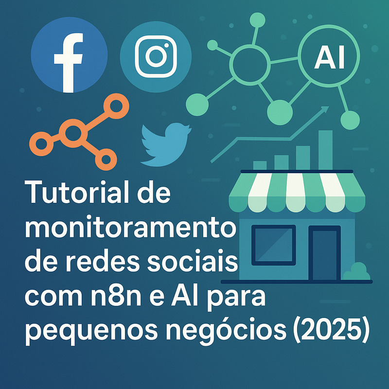 Tutorial de monitoramento de redes sociais com n8n e AI para pequenos negócios (2026)