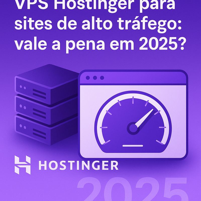 VPS Hostinger para sites de alto tráfego: vale a pena em 2026?