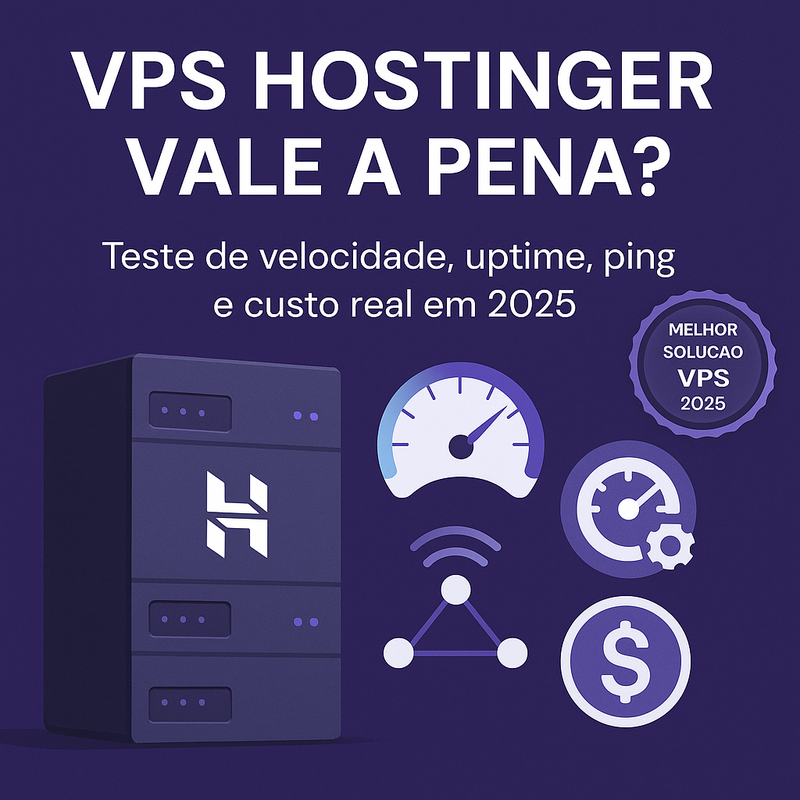 VPS Hostinger vale a pena? Teste de velocidade, uptime, ping e custo real