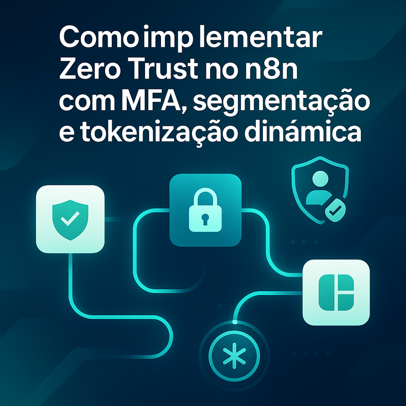 Como implementar Zero Trust no n8n com MFA, segmentação e tokenização dinâmica