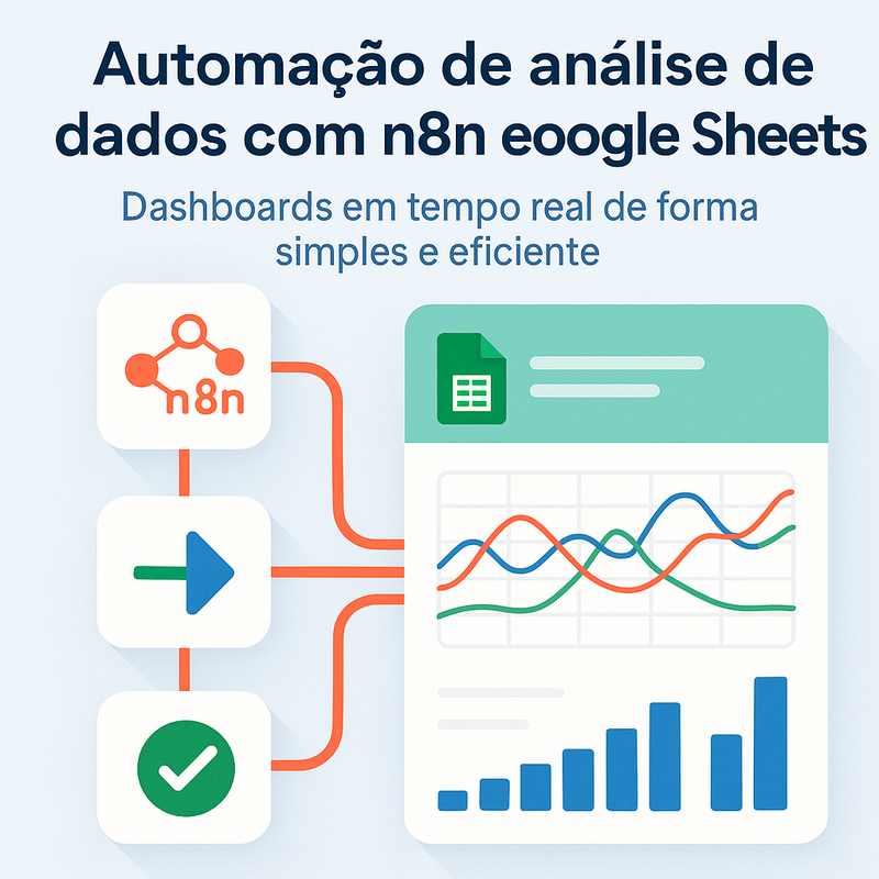 Automação de análise de dados com n8n e Google Sheets para dashboards em tempo real