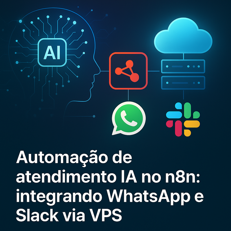 Automação de atendimento IA no n8n: integrando WhatsApp e Slack via VPS