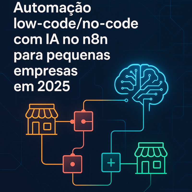 Automação low-code/no-code com IA no n8n para pequenas empresas em 2026