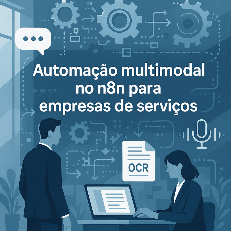 Automação multimodal no n8n para empresas de serviços: combinando texto, OCR e voz