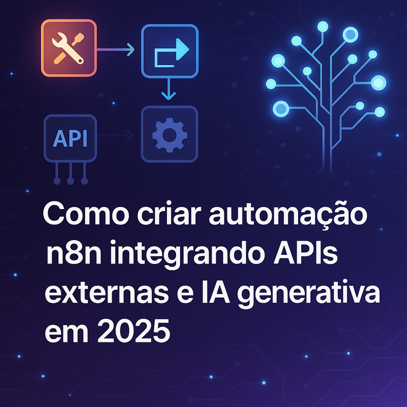 Como criar automação n8n integrando APIs externas e IA generativa em 2026