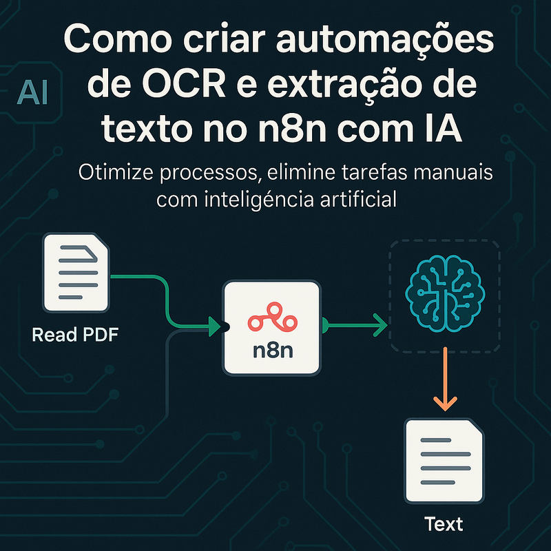 Como criar automações de OCR e extração de texto no n8n com IA