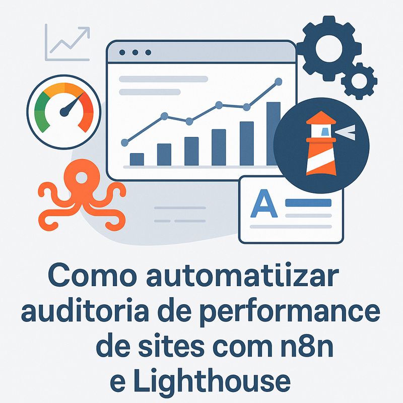 Como automatizar auditoria de performance de sites com n8n e Lighthouse