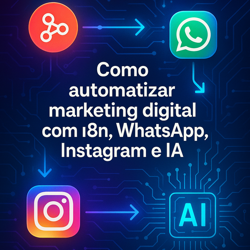Como automatizar marketing digital com n8n, WhatsApp, Instagram e IA