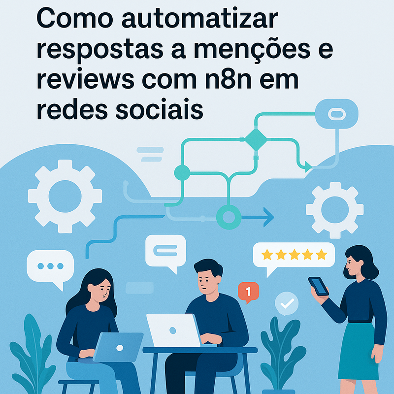 Como automatizar respostas a menções e reviews com n8n em redes sociais