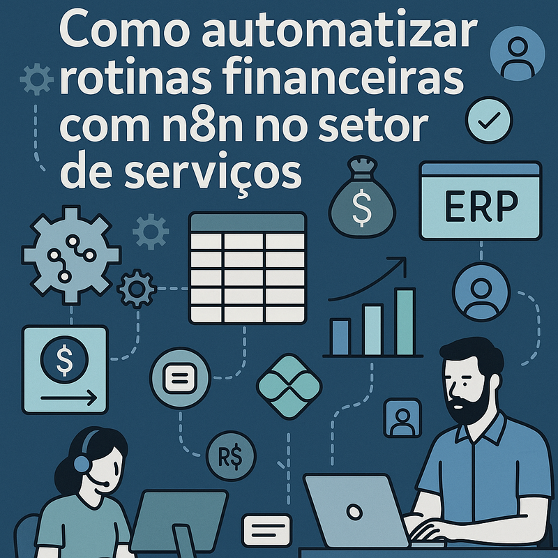 Como automatizar rotinas financeiras com n8n no setor de serviços