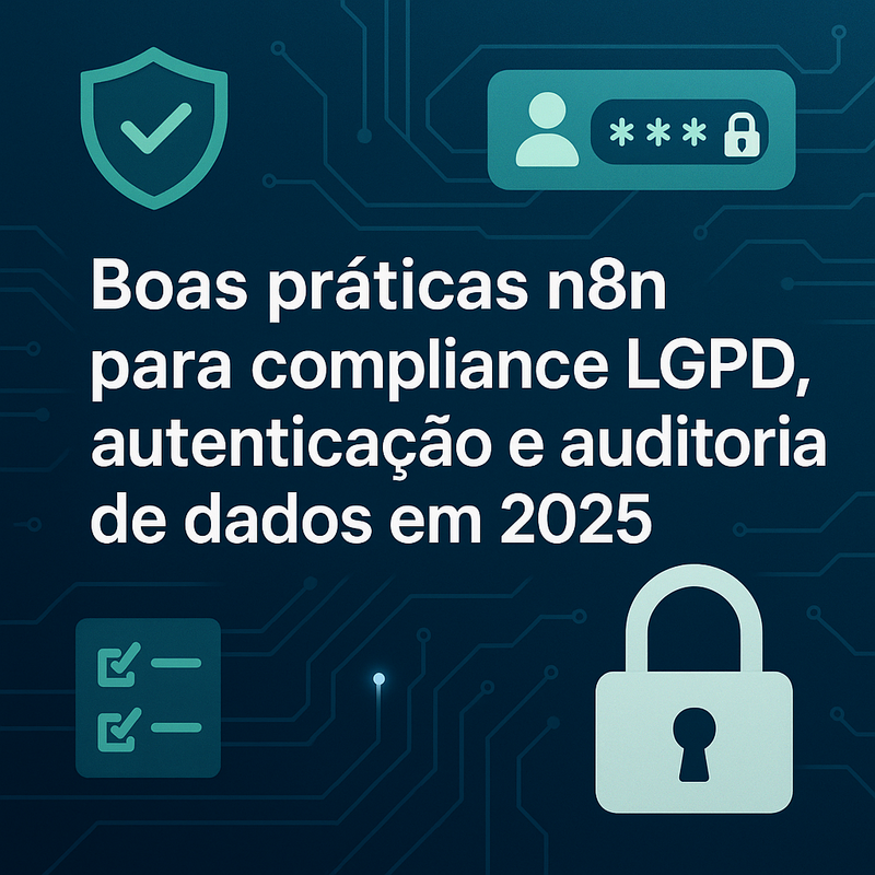 Boas práticas n8n para compliance LGPD, autenticação e auditoria de dados em 2026