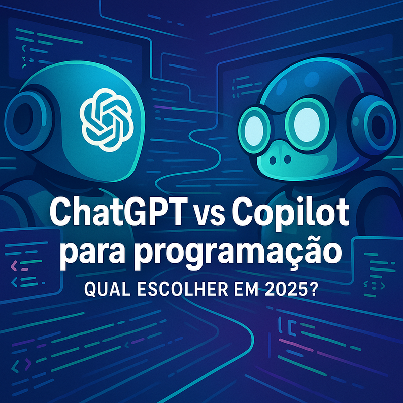 ChatGPT vs Copilot para programação: qual escolher em 2026?