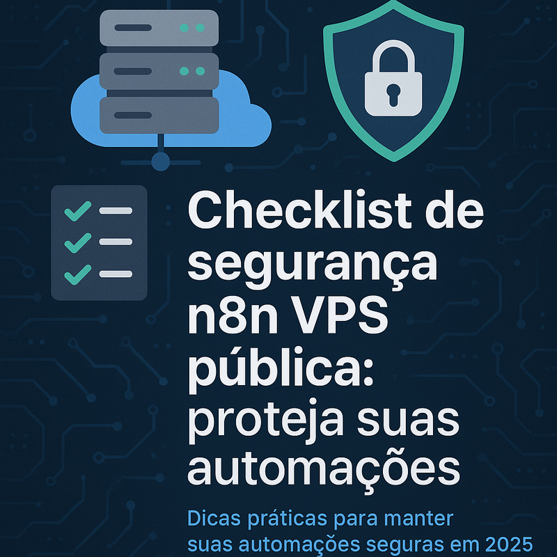 Checklist de segurança n8n VPS pública: proteja suas automações