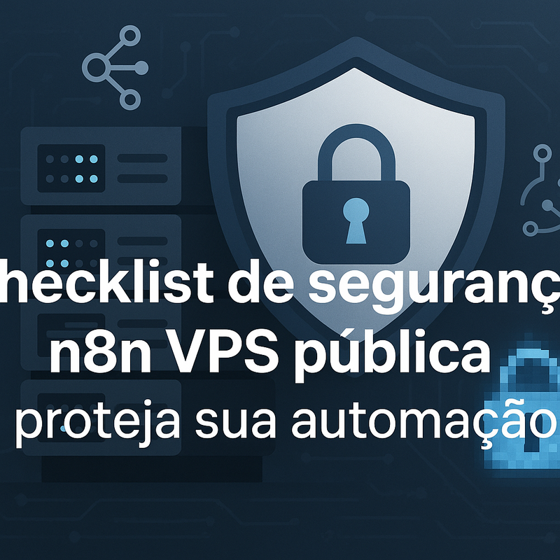 Checklist de segurança n8n VPS pública: proteja sua automação