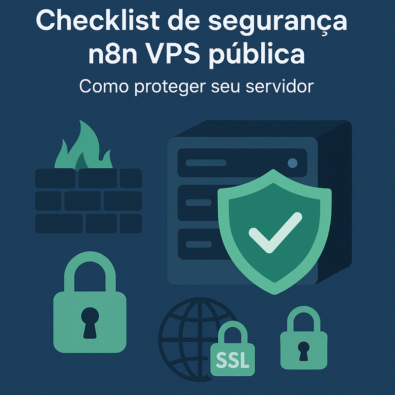 Checklist de segurança n8n VPS pública: como proteger seu servidor
