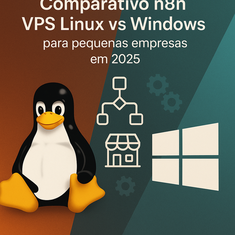 Comparativo n8n VPS Linux vs Windows para pequenas empresas em 2026