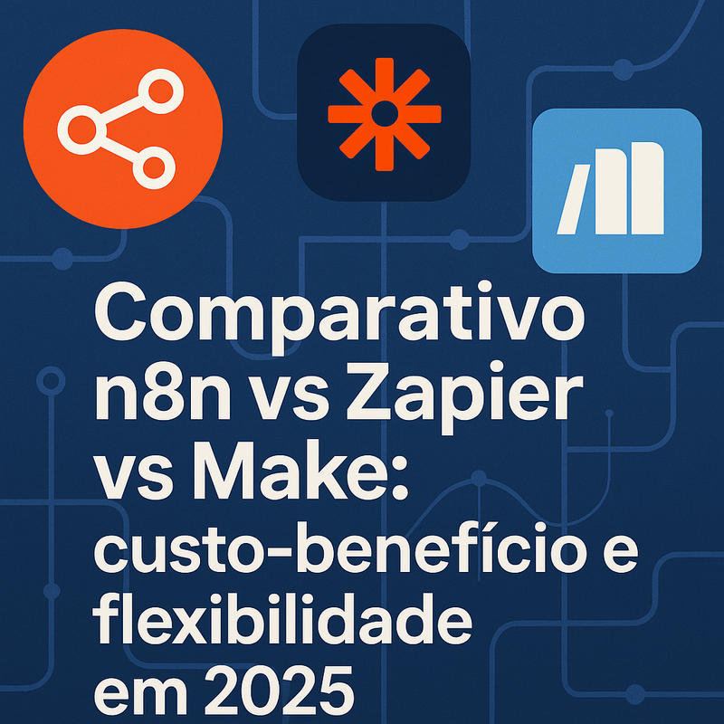 Comparativo n8n vs Zapier vs Make: custo-benefício e flexibilidade em 2026