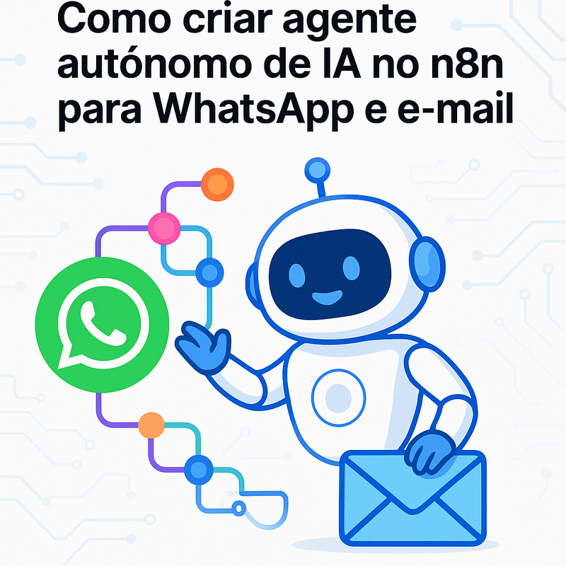 Como criar agente autônomo de IA no n8n para WhatsApp e e-mail
