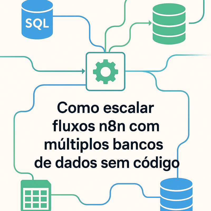Como escalar fluxos n8n com múltiplos bancos de dados sem código